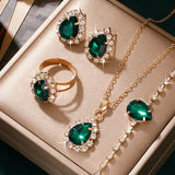 Elisandre Vermont Jewelry emerald | Gold
