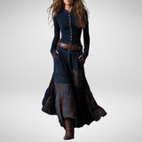 Astrid | Læderlook Maxikjole