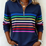 Clara | Stilfuld farverig trøje 