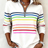 Clara | Stilfuld farverig trøje 