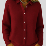 Elena – Elegant Klassisk Cardigan Med Blød Strik