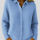 Elena – Elegant Klassisk Cardigan Med Blød Strik